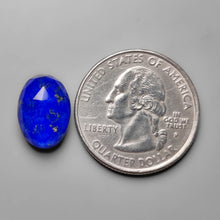 Load image into Gallery viewer, Rose Cut Crystal And Lapis lazuli Doublet With Pyrite Inclusion
