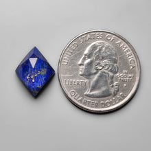 Load image into Gallery viewer, Rose Cut Crystal And Lapis lazuli Doublet With Pyrite Inclusion
