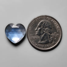 Load image into Gallery viewer, Rose Cut Topaz &amp; Mother Of Pearl Doublet Heart Carving

