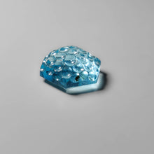 Load image into Gallery viewer, Swiss Blue Topaz Reverse Honeycomb Intaglio Carving
