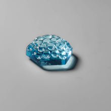 Load image into Gallery viewer, Swiss Blue Topaz Reverse Honeycomb Intaglio Carving
