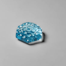 Load image into Gallery viewer, Swiss Blue Topaz Reverse Honeycomb Intaglio Carving
