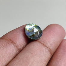 Load image into Gallery viewer, Rose Cut Crystal And Abalone Shell Doublet
