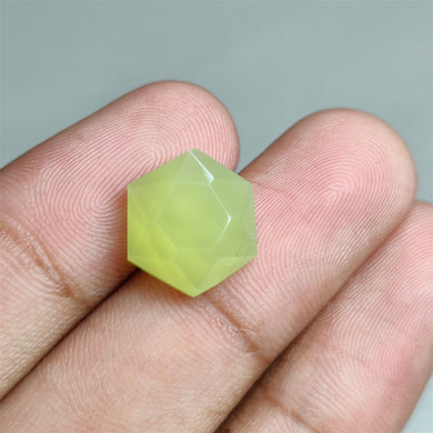 Rose Faceted Prehnite Chalcedony