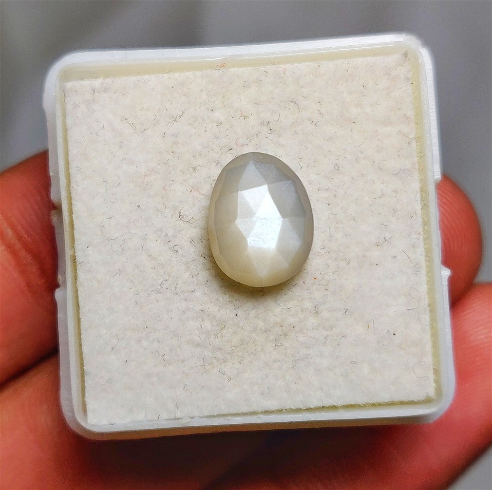 Rose Cut Grey Moonstone