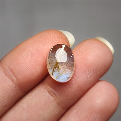 Golden Rutilated Quartz And Labradorite