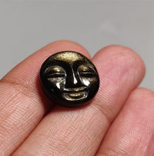 Load image into Gallery viewer, Handcarved Goldensheen Obsidian Moonface
