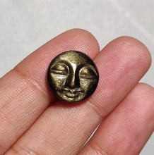 Load image into Gallery viewer, Handcarved Goldensheen Obsidian Moonface

