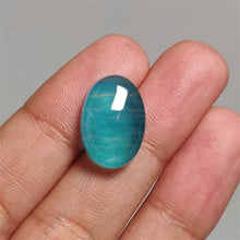 Load image into Gallery viewer, Rose Cut Crystal And Peruvian Amazonite Doublet
