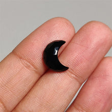 Load image into Gallery viewer, Rose Cut Black Onyx Crescent
