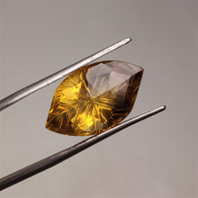 Load image into Gallery viewer, Step Cut Honey Quartz Reverse Intaglio Carving

