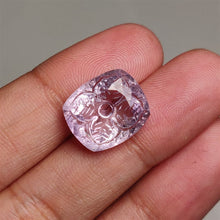 Load image into Gallery viewer, Faceted Amethyst Reverse Intaglio Carving

